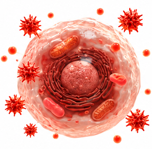 Oxidative stress damages the cell